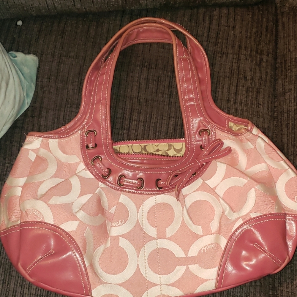 Pink Coach purse